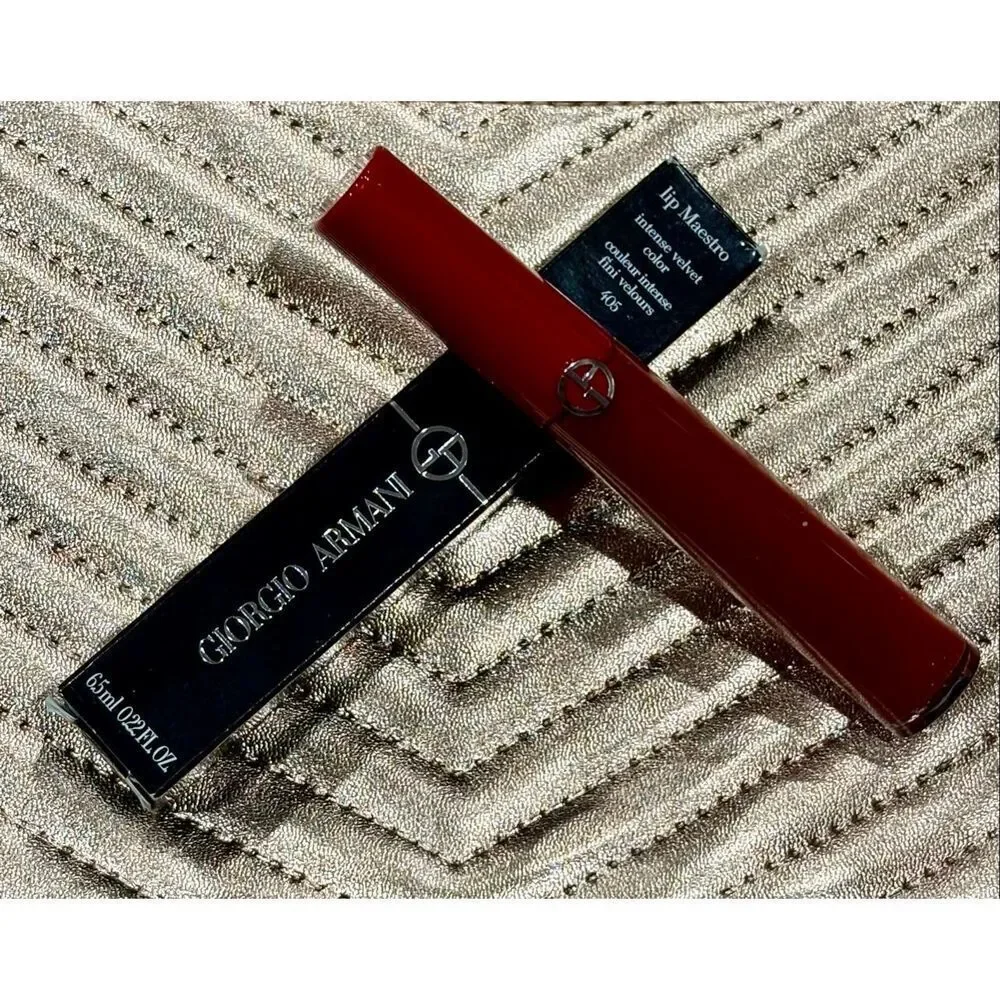GIORGIO ARMANI- NIB Lip Maestro/Intense Velvet Color Liquid Lipstick/#405-Sultan
